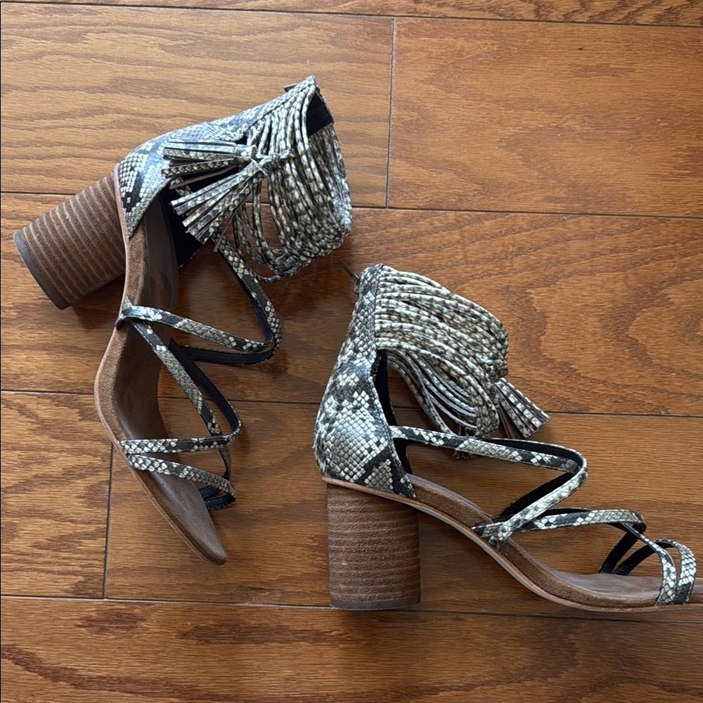 Jeffrey Campbell Python Strap Sandals - image 3